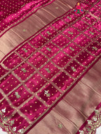 Rani Modal Gota Patti Saree for Wedding Reception | Top Choice