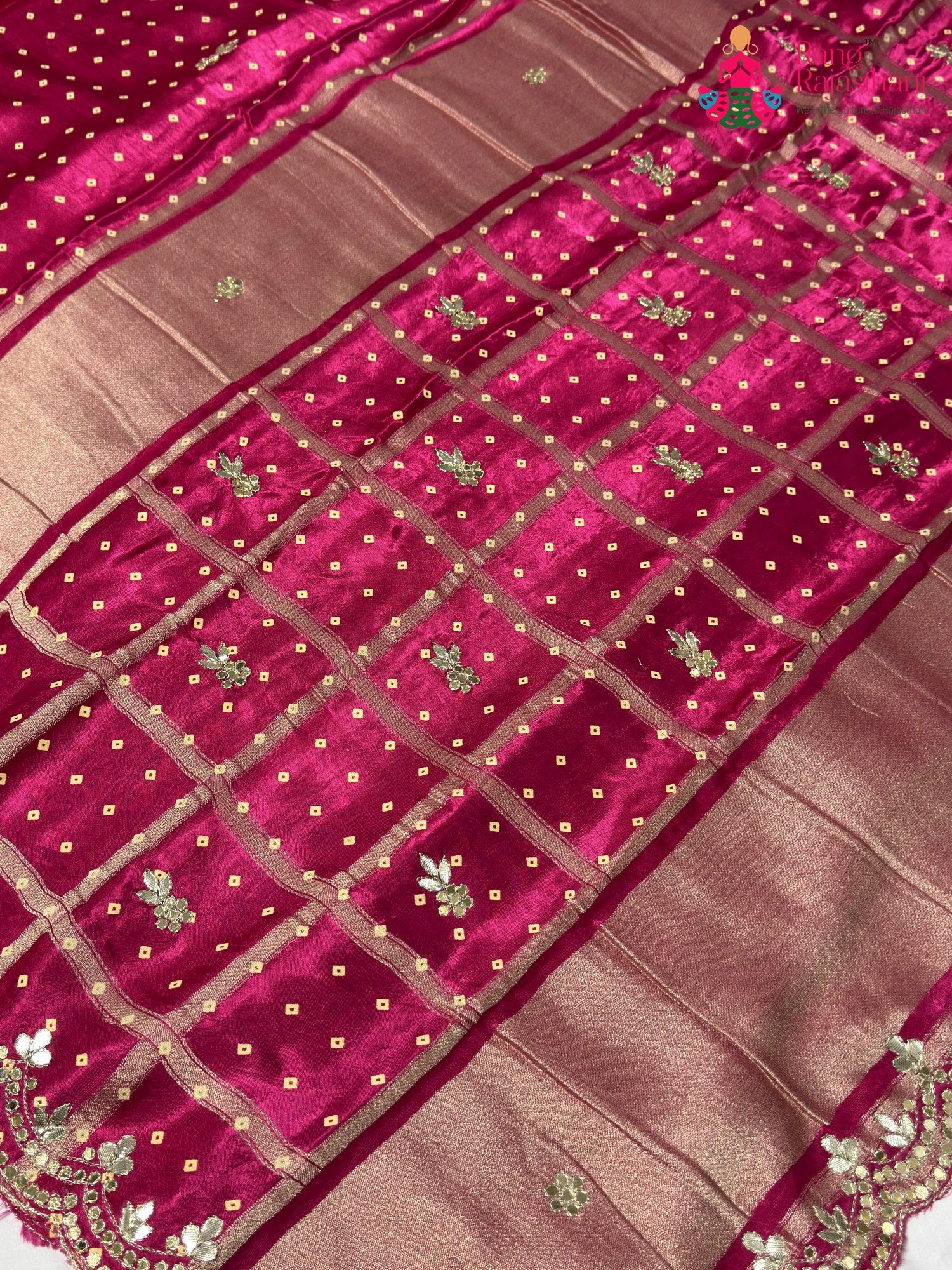 Rani Modal Gota Patti Saree for Wedding Reception | Top Choice