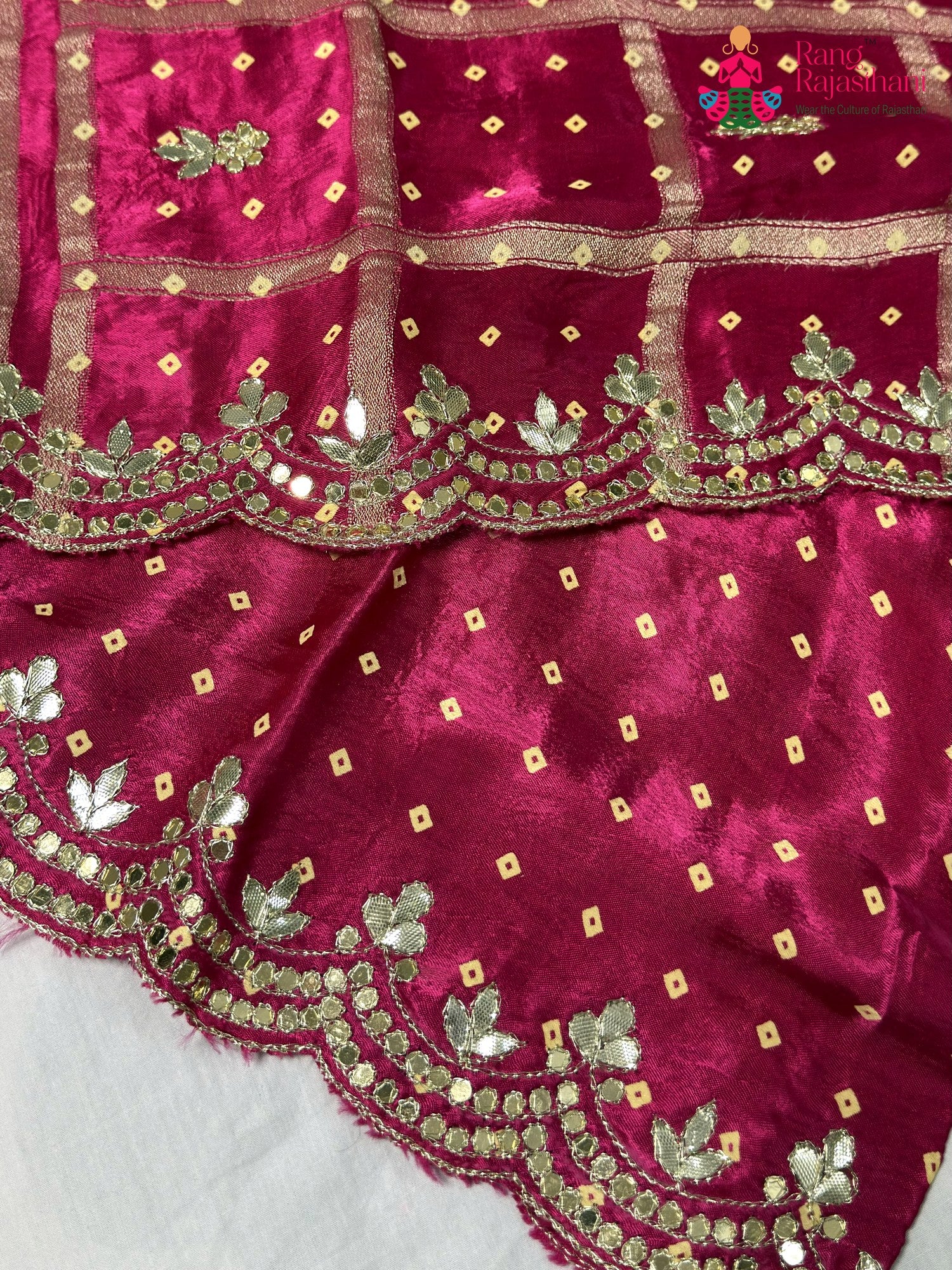 Rani Modal Gota Patti Saree for Wedding Reception | Top Choice