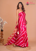 Rani Modal Leheriya Saree for Festive Celebration | Exclusive Edit