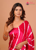 Rani Modal Leheriya Saree for Festive Celebration | Exclusive Edit