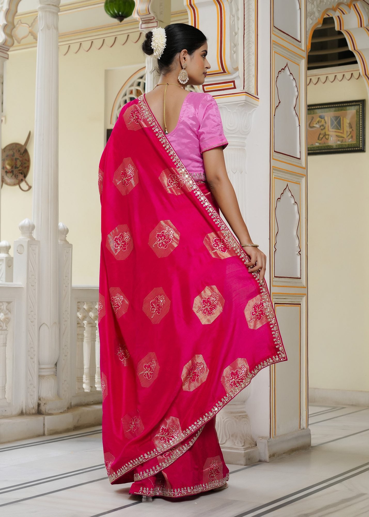 Rani Party Wear saree— Royal saree | Rang Rajasthani