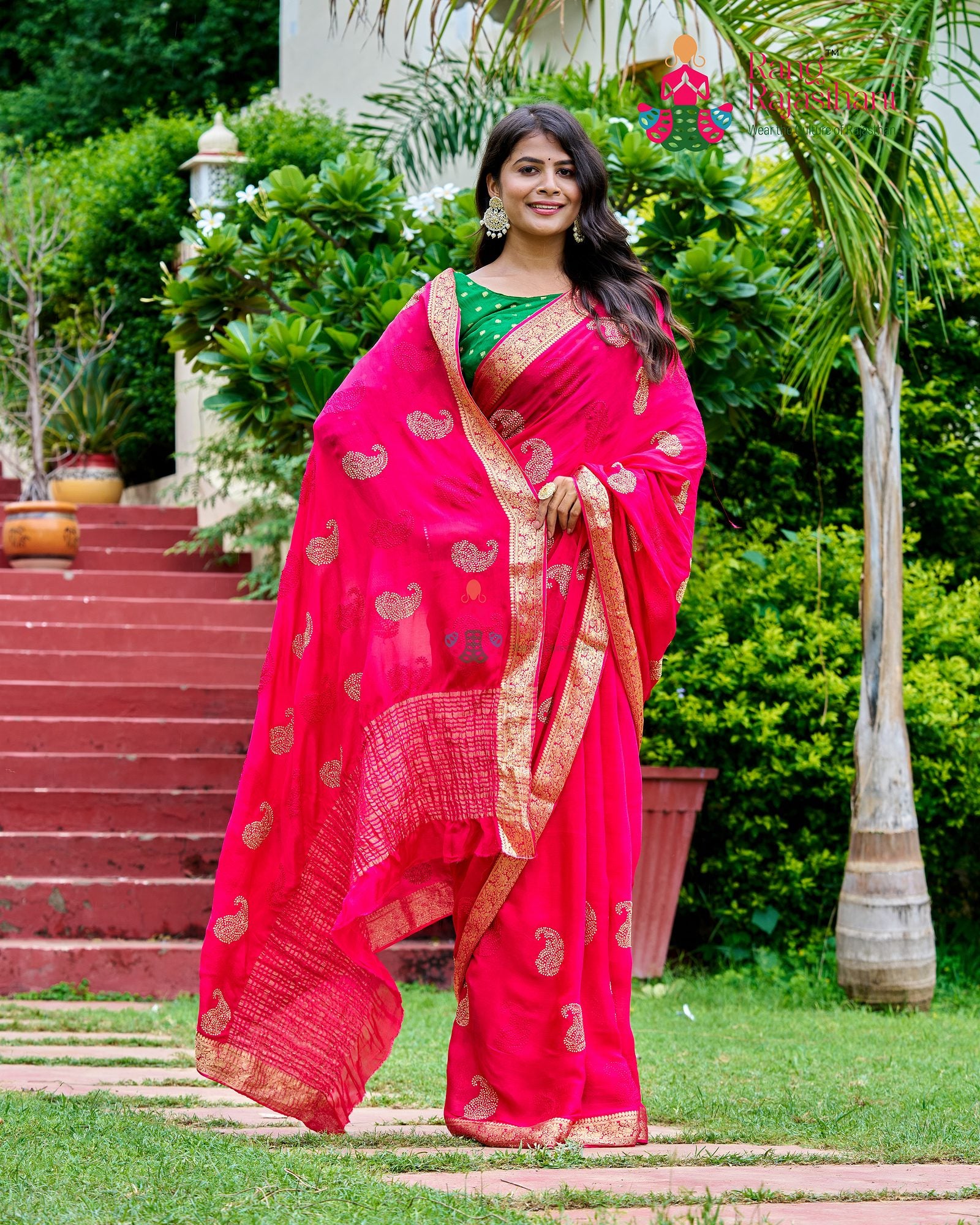 Soft Rani Saree - Party Ready