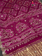 Rani Gajji Silk Gota Patti Gharchola Saree for Mehendi Ceremony | Wedding Edit