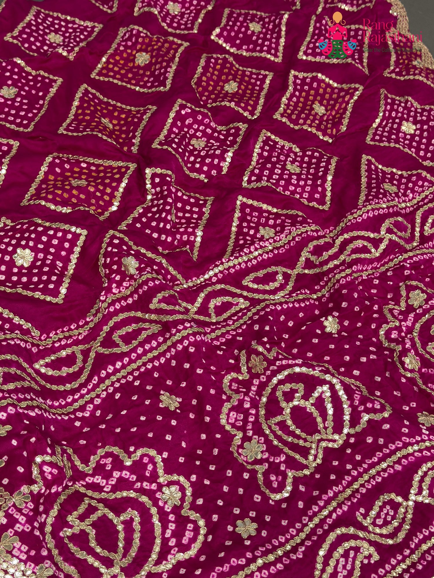 Rani Gajji Silk Gota Patti Saree for Mehendi Ceremony | Elegant Pick