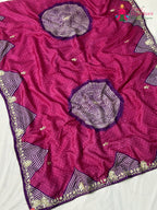 Rani Pure Russian Silk Gota Patti Saree for Mehendi Ceremony | Latest Edit