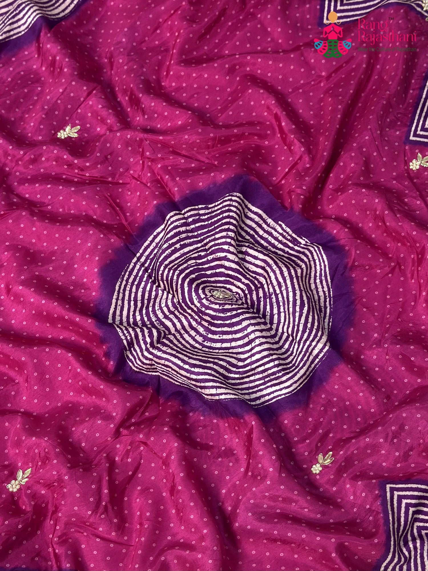 Rani Pure Russian Silk Gota Patti Saree for Mehendi Ceremony | Latest Edit