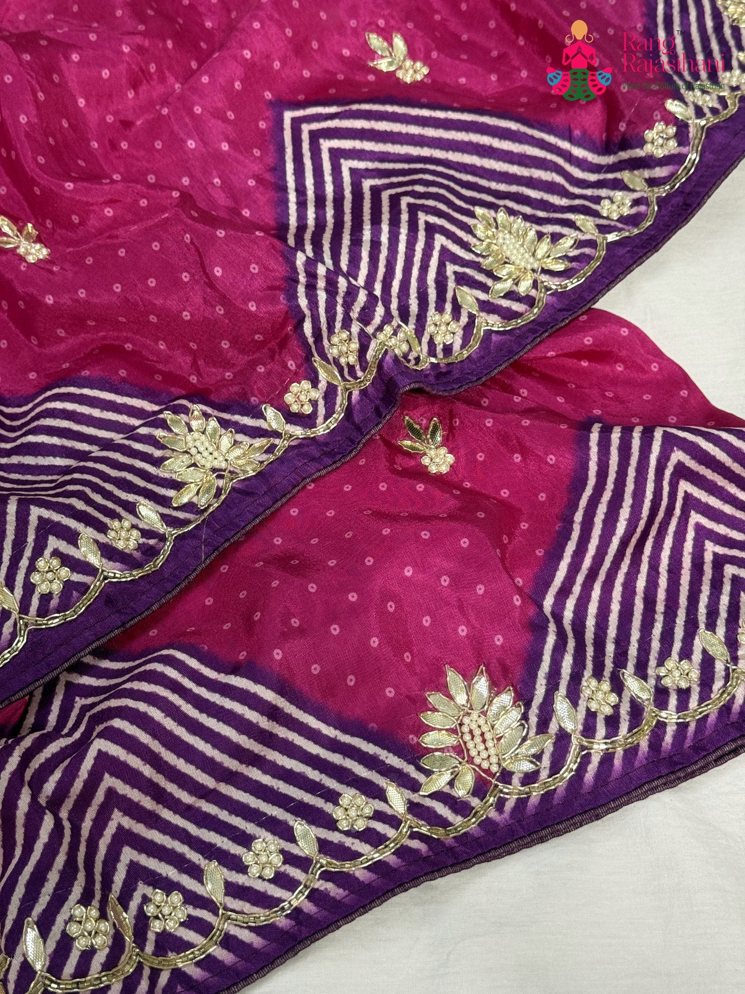 Rani Pure Russian Silk Gota Patti Saree for Mehendi Ceremony | Latest Edit