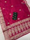 rani pure russsian silk gota patti saree ethnic wear by Rang Rajasthani