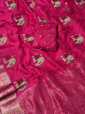 Rani Pure Russian Silk Resham Embroidery Saree for Raksha Bandhan | Indian Edit