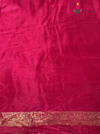 fabric texture of rani pure russsian silk resham embroidery saree