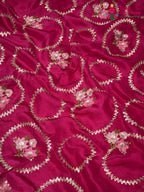 design pattern of rani pure russsian silk sequin saree