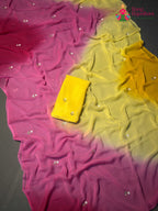 Rani Pure Chiffon Hand Embellishment Saree for Raksha Bandhan | Order Online