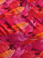 close up view of rani pure chiffon printed saree