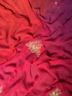 Rani Pure Chiffon Rajputi Aari Tari Saree for Wedding Reception | Exclusive Edit