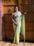 Multi Pure Chiffon Sequin Saree for Raksha Bandhan | Exclusive Pick