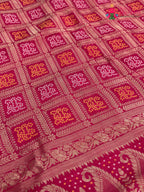 Rani Pure Dola Silk Banarasi Zari Weave Gharchola Saree for Karwa Chauth | Signature Edit