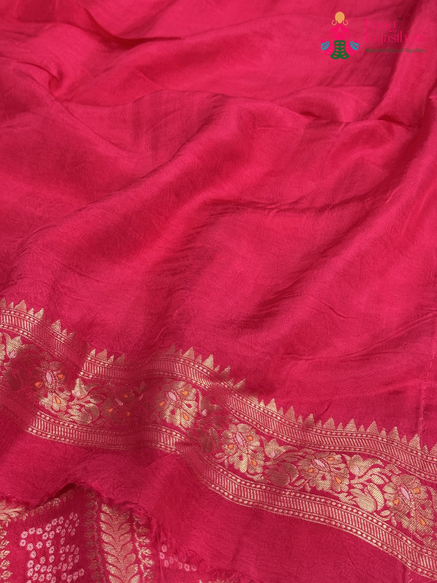 Rani Pure Dola Silk Banarasi Zari Weave Gharchola Saree for Karwa Chauth | Signature Edit