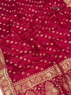 Rani Pure Ho Silk Banarasi Zari Weave Saree for Bridal | Style Edit