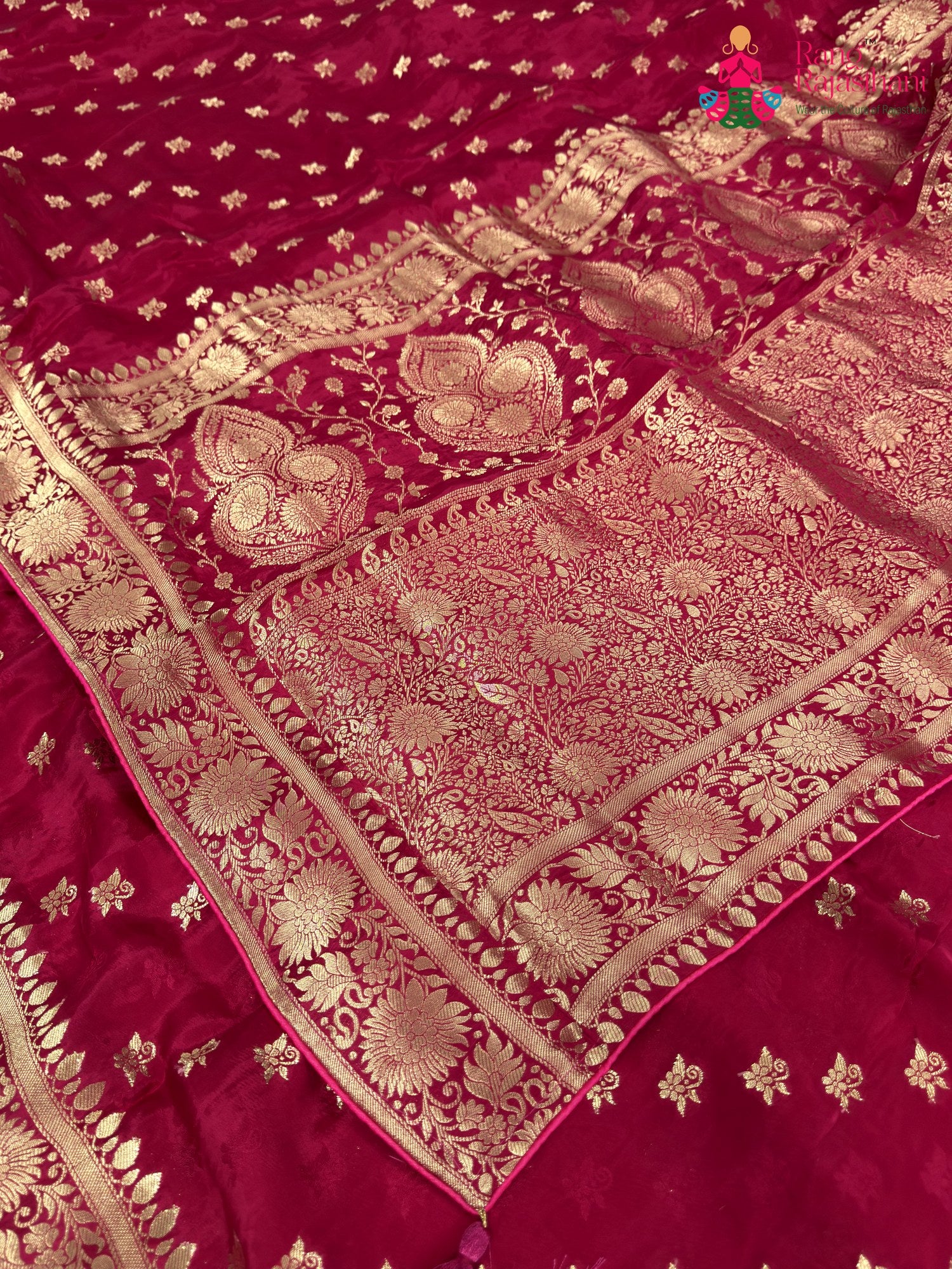 Rani Pure Ho Silk Banarasi Zari Weave Saree for Bridal | Style Edit