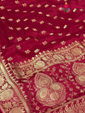 Rani Pure Ho Silk Banarasi Zari Weave Saree for Bridal | Style Edit