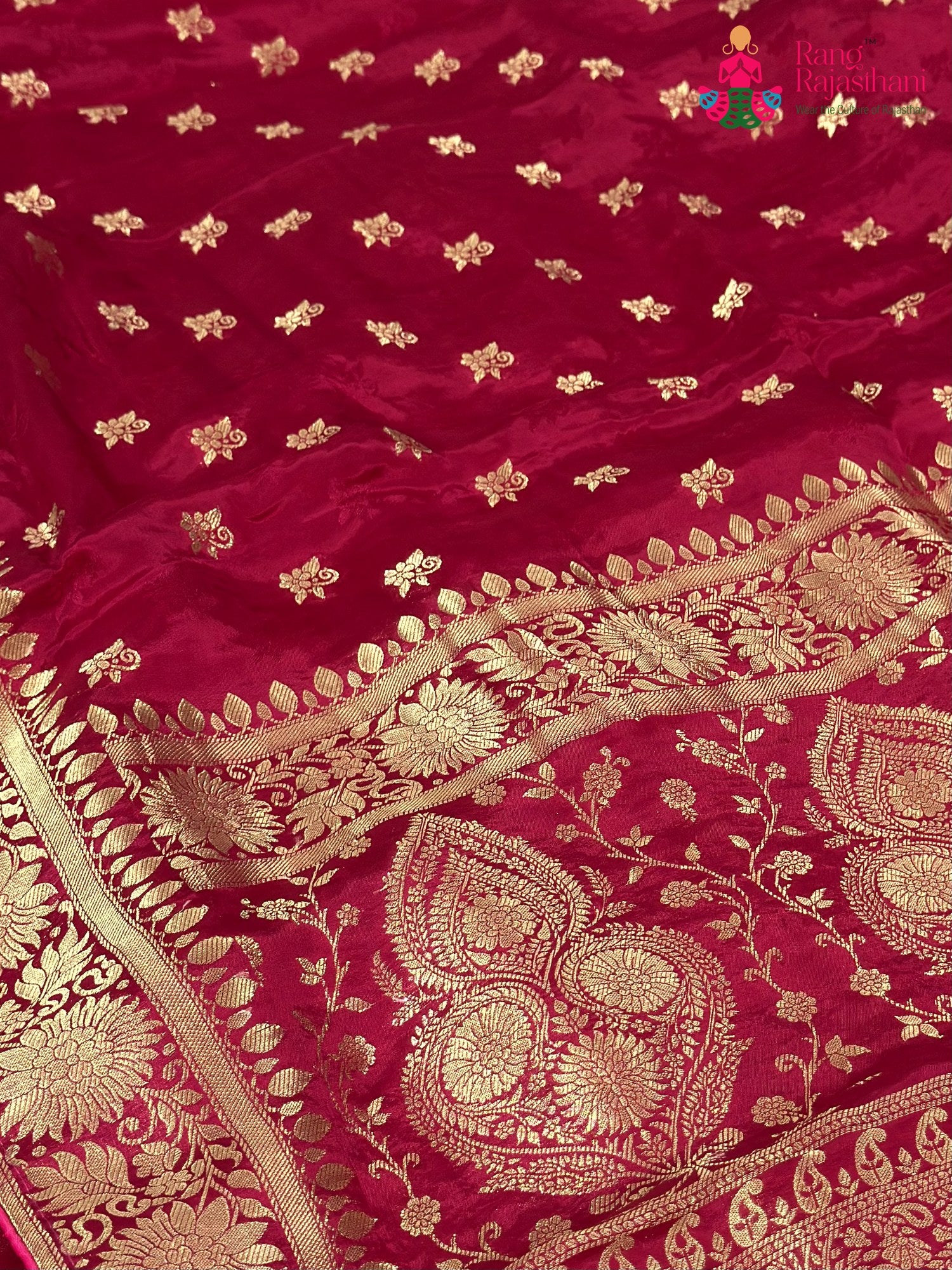Rani Pure Ho Silk Banarasi Zari Weave Saree for Bridal | Style Edit