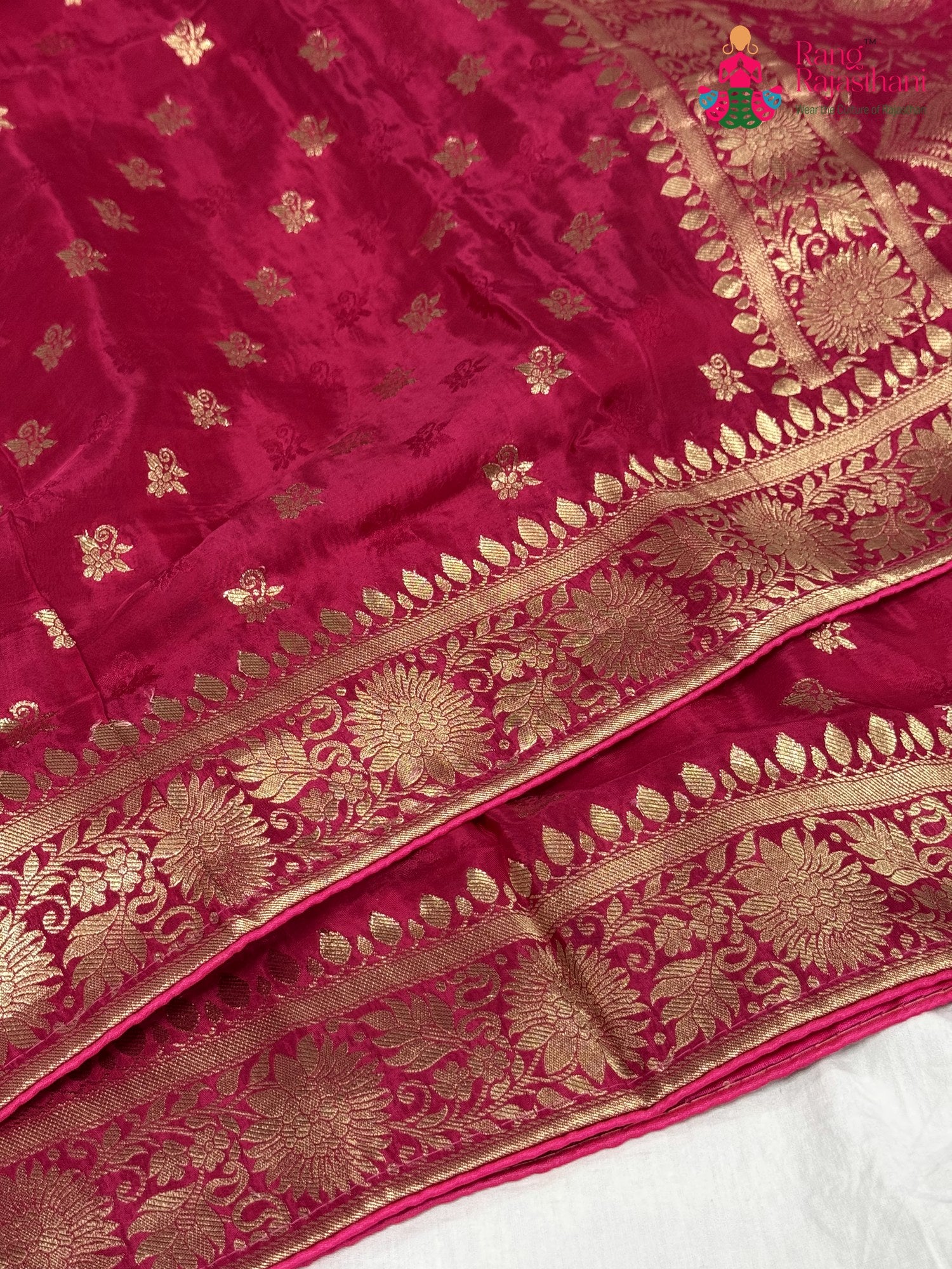 Rani Pure Ho Silk Banarasi Zari Weave Saree for Bridal | Style Edit