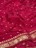 Rani Pure Ho Silk Banarasi Zari Weave Saree for Bridal | Style Edit