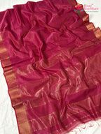 full view of rani pure maheshwari silk khaddi saree