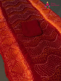 Rani Pure Ojariya Bandhani Chunri Saree for Mayra Ceremony | Premium Edit