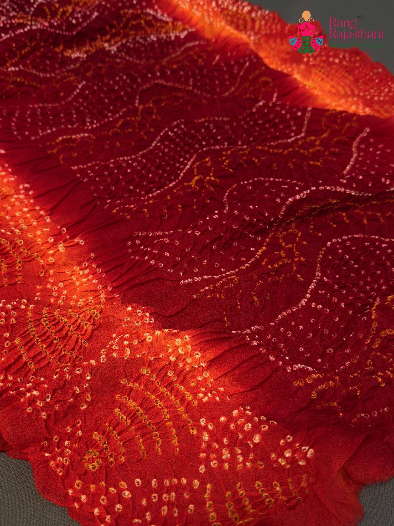 Rani Pure Ojariya Bandhani Chunri Saree for Mayra Ceremony | Premium Edit