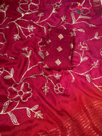 Rani Pure Russian Silk Gota Patti Saree for Festive Celebration | Season Edit