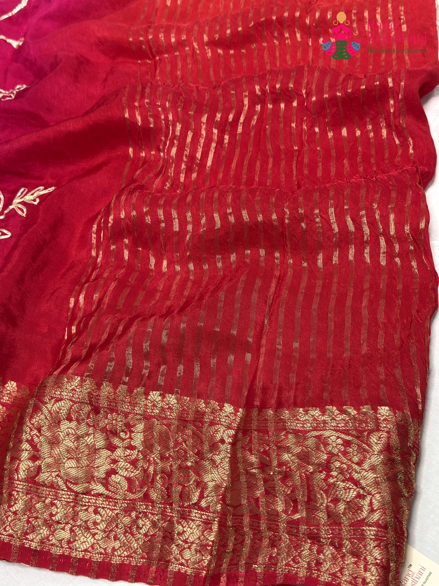 Rani Pure Russian Silk Gota Patti Saree for Festive Celebration | Season Edit