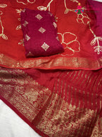 Rani Pure Russian Silk Gota Patti Saree for Festive Celebration | Season Edit