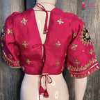 Rani Pure Upada Silk Gota Patti Blouse for Wedding Guest | Premium Collection