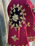 Rani Pure Upada Silk Gota Patti Blouse for Wedding Guest | Premium Collection