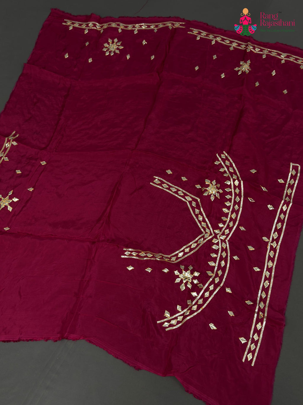 rani pure upada silk gota patti blouse 3814 by Rang Rajasthani