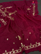 complete look of rani pure upada silk gota patti blouse 3814