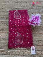 Rani Pure Upada Silk Gota Patti Saree for Festive Celebration | Designer Pick