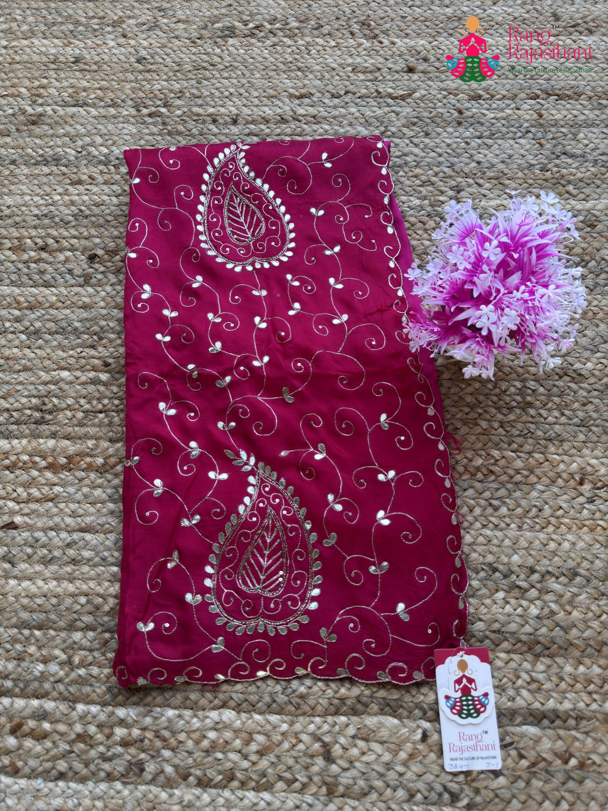 Rani Pure Upada Silk Gota Patti Saree for Festive Celebration | Designer Pick