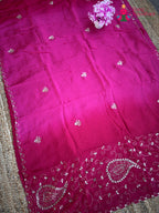 Rani Pure Upada Silk Gota Patti Saree for Festive Celebration | Designer Pick