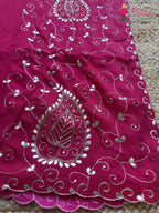 Rani Pure Upada Silk Gota Patti Saree for Festive Celebration | Designer Pick