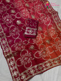 rani pure upada silk gota patti saree ethnic wear by Rang Rajasthani