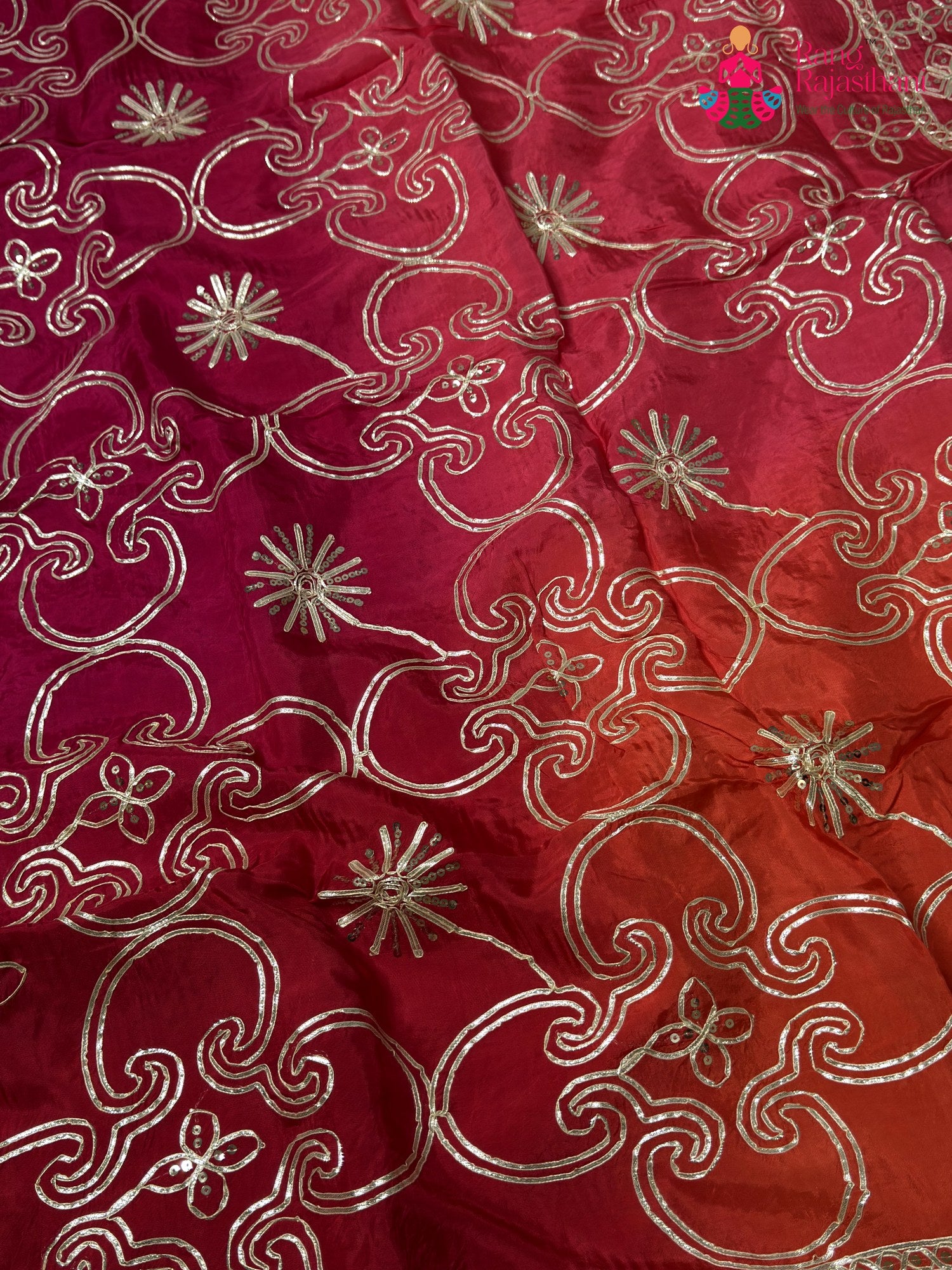Rani Pure Upada Silk Gota Patti Saree for Bridal | Top Pick