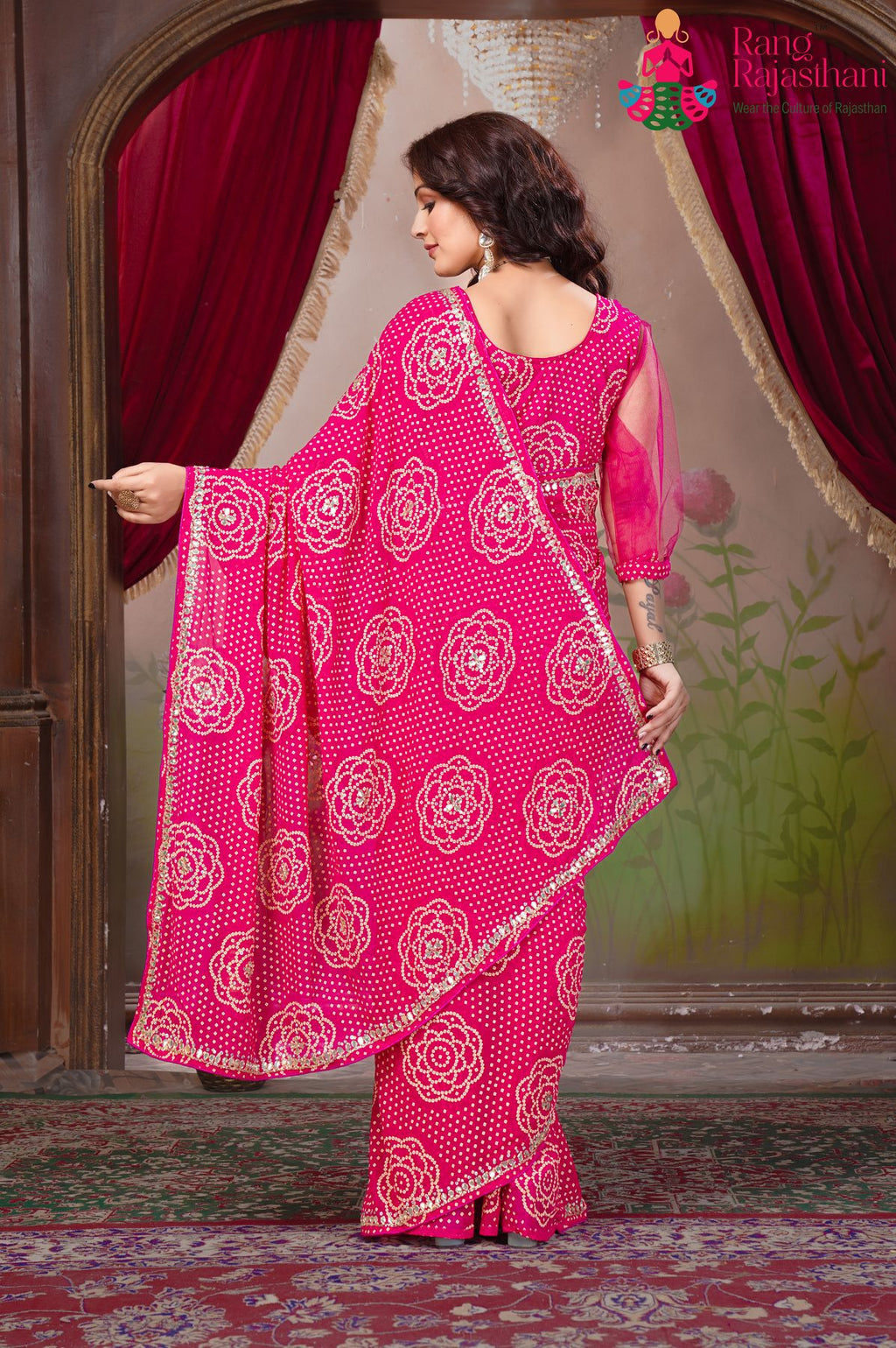 Rani Bandhani Saree — Festive Saree | Rang Rajasthani Saree