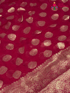 Rani Soft Georgette Banarasi Zari Weave Saree for Mehendi Ceremony | Curated Pick