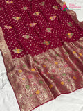 Rani Soft Georgette Meenakari Zari Saree for Wedding Reception | Designer Edit