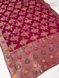 Rani Soft Georgette Meenakari Zari Saree for Wedding Reception | Shop Latest