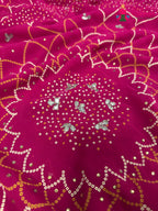 Rani Synthetic Bandhani Chunri Saree for Mayra Ceremony | Elegant Pick