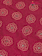 design pattern of rani fabric saree elegant essential festive